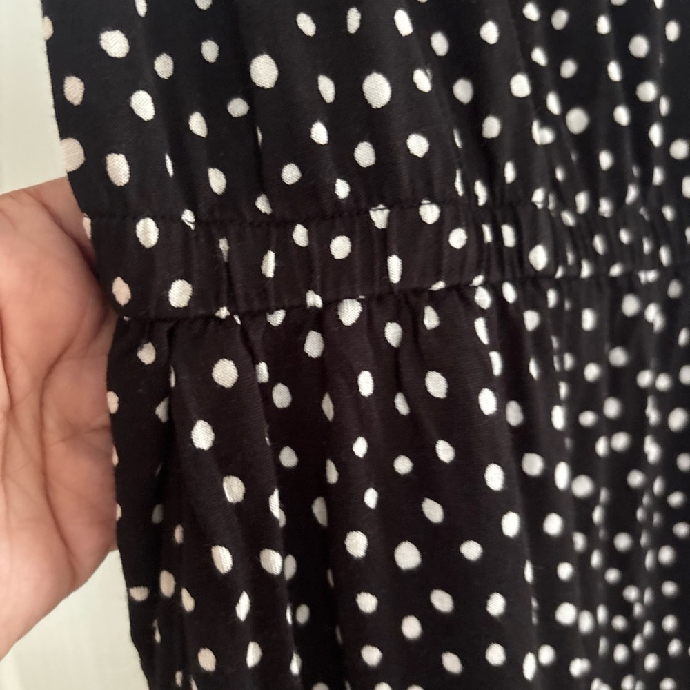 Black and White Polka Dot Jumpsuit M - Picture 4 of 6